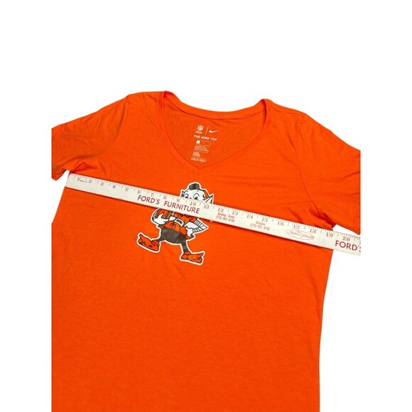 Nike Cleveland Browns Throwback Primary Logo Tshirt Orange Large NFL Team Merch. - Picture 5 of 10